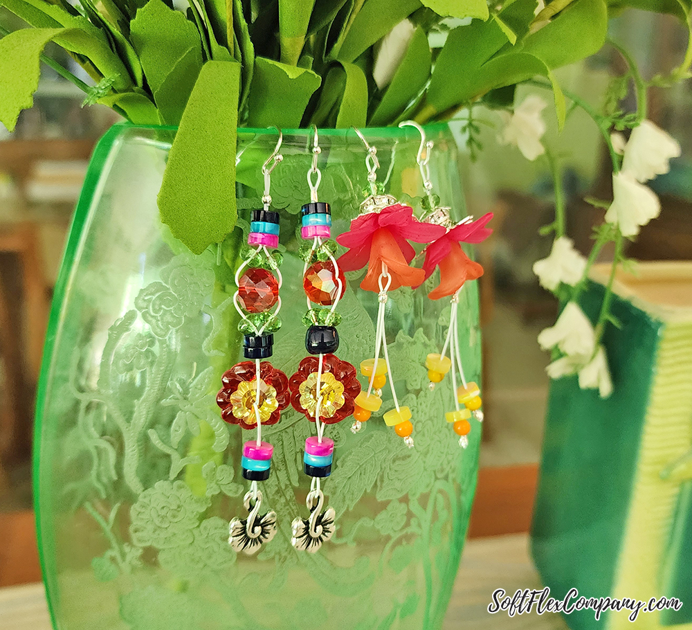 Exotic Blooms Earrings by Joyce Trowbridge
