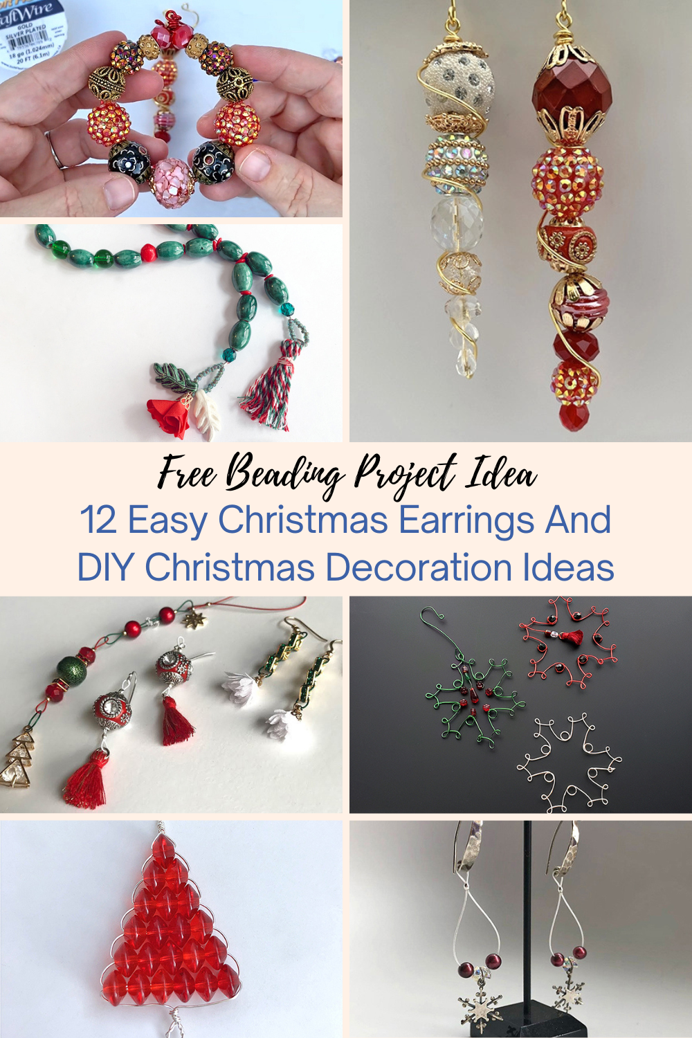 12 Easy Christmas Earrings And DIY Christmas Decoration Ideas