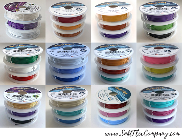 12 New Soft Flex Trios Beading Wire Packs