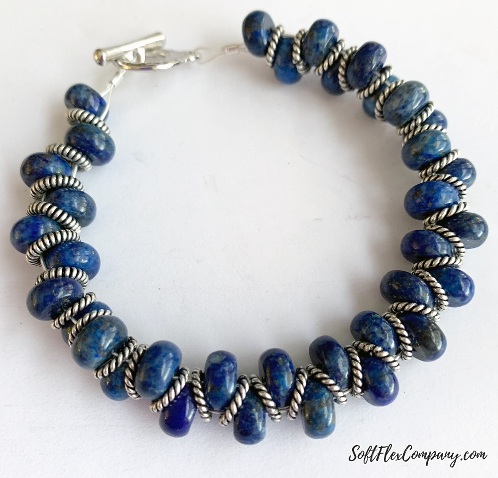 Easy Gemstone Bracelet Using Rondelle Beads by Kristen Fagan