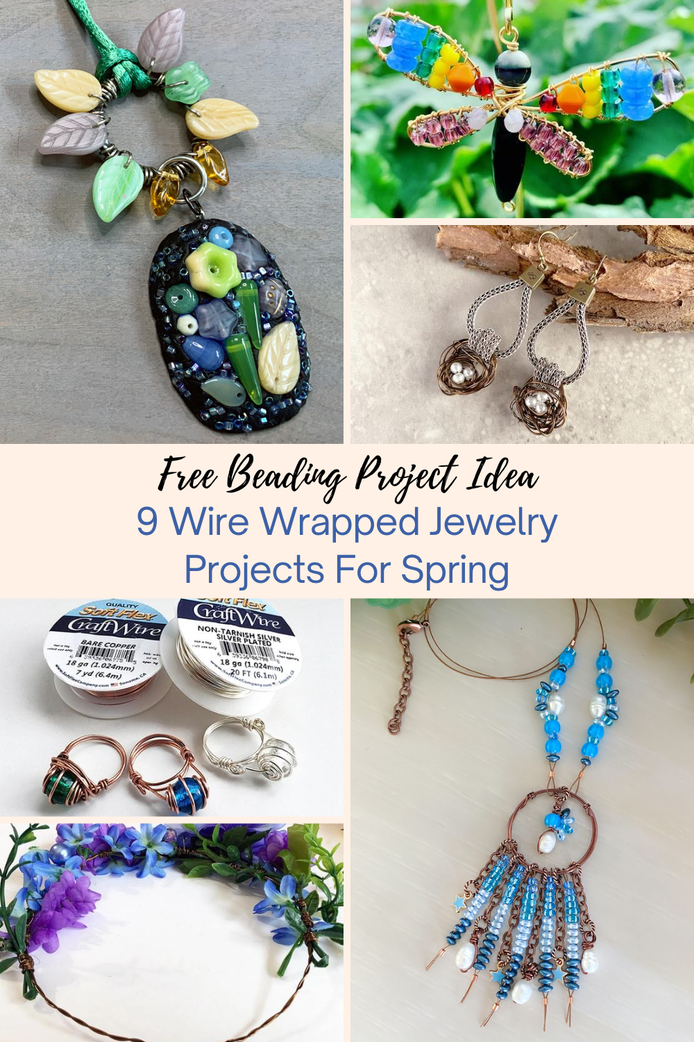 20 Gauge Round Silver Plated Baby Blue Copper Craft Wire - 25 ft: Wire  Jewelry, Wire Wrap Tutorials