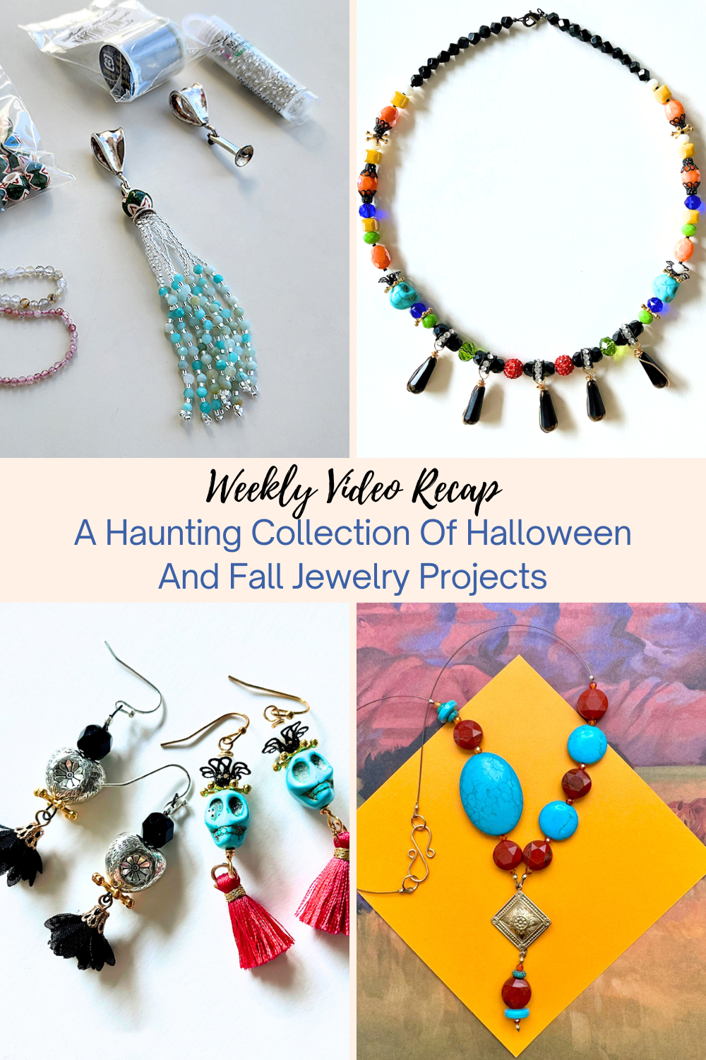 A Haunting Collection Of Halloween And Fall Jewelry Projects Collage