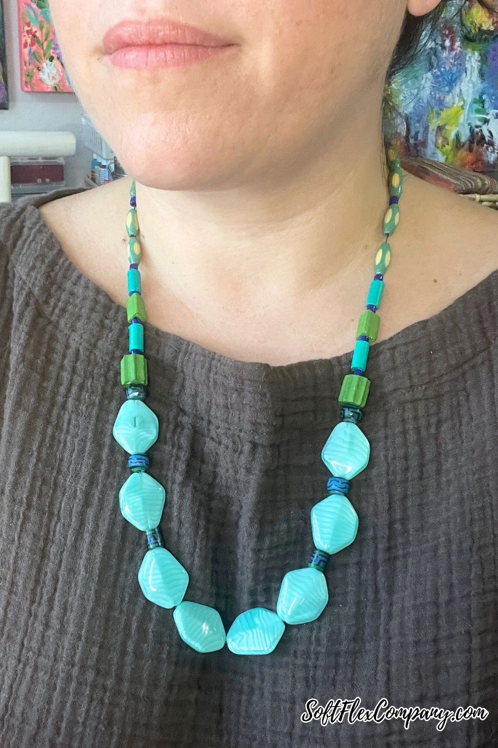 "And Just Like That" Style DIY Bold Bead Necklace by Kristen Fagan