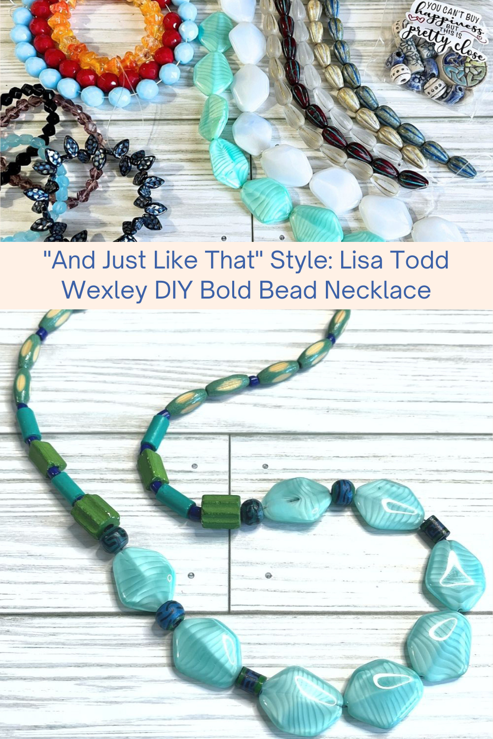 And Just Like That Style Lisa Todd Wexley DIY Bold Bead Necklace