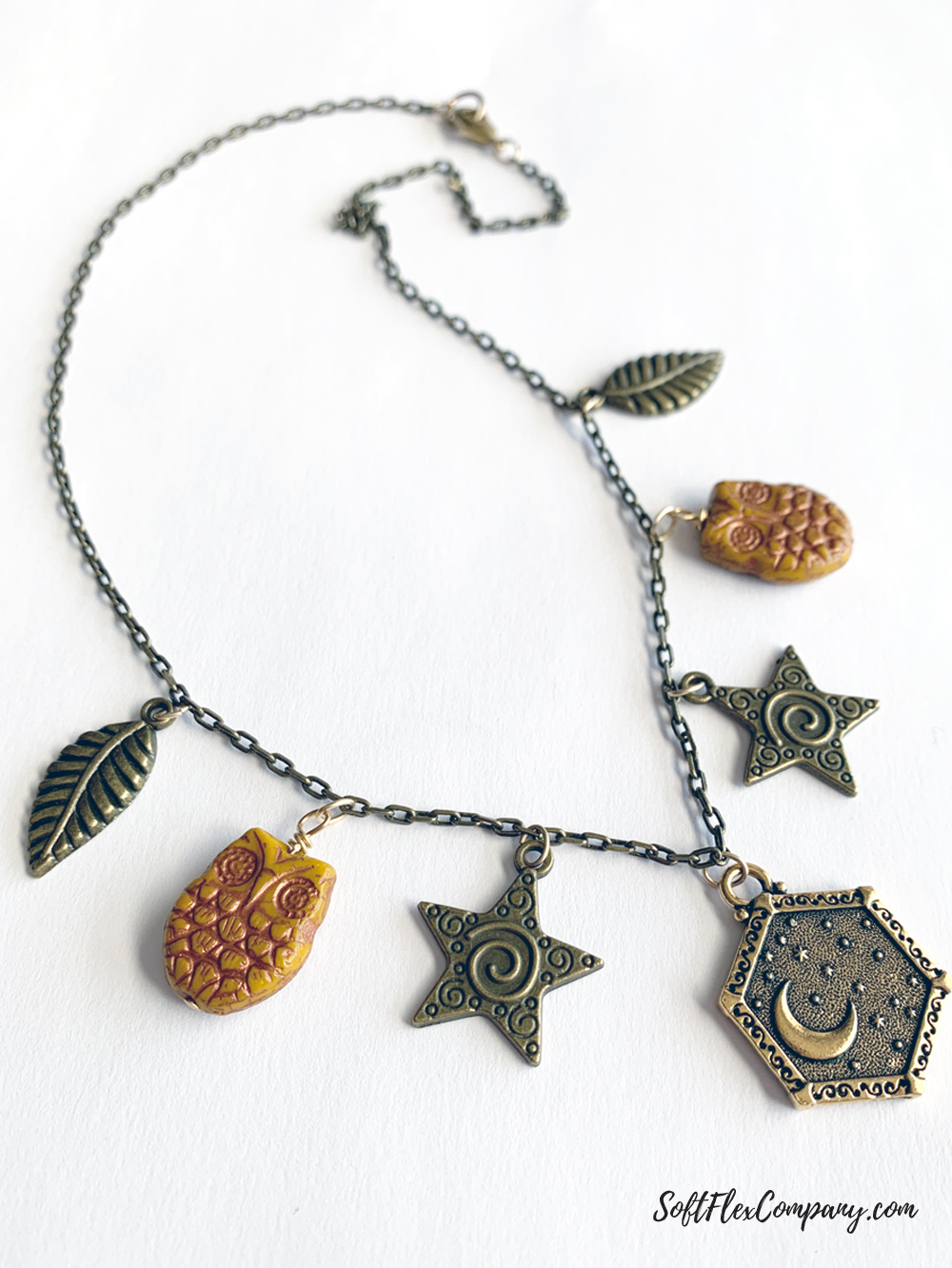 Autumn Night Celestial Charm Necklace by Kristen Fagan