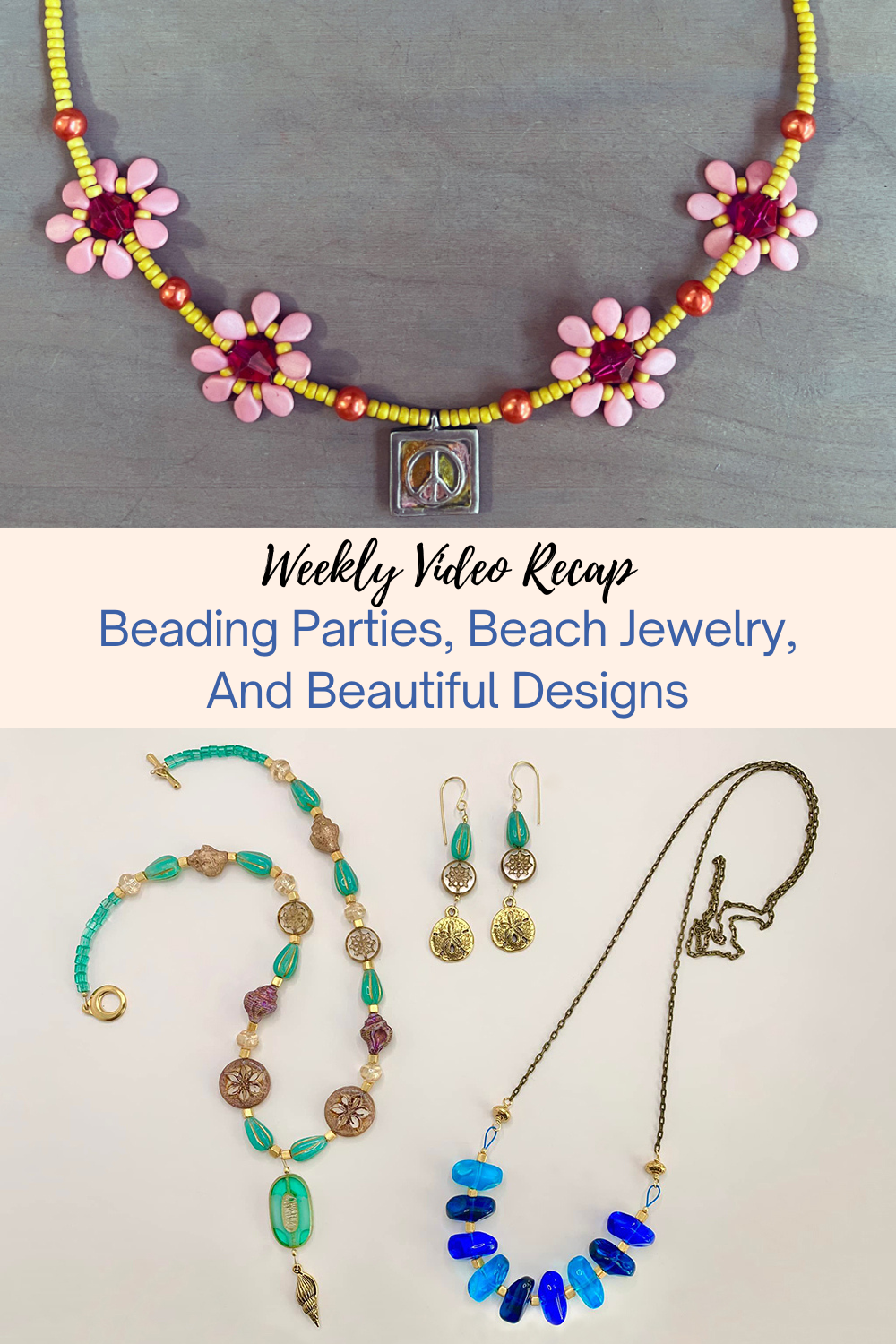 Beading Parties, Beach Jewelry, And Beautiful Designs Collage
