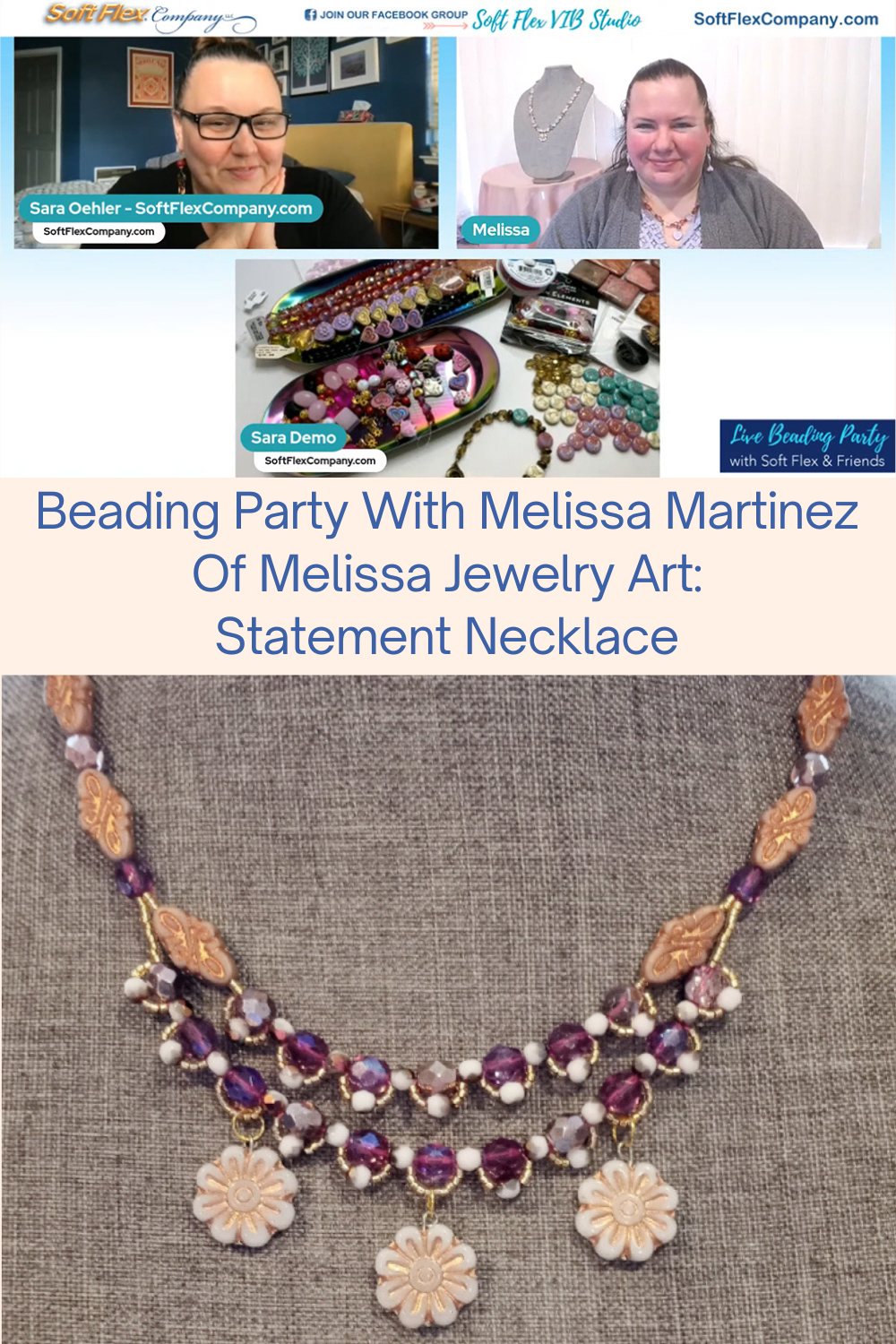 Beading Party With Melissa Martinez Of Melissa Jewelry Art Statement Necklace Collage