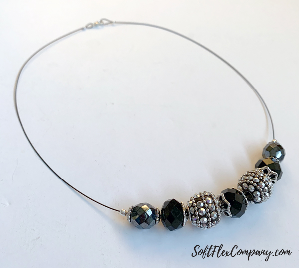 Classic Black and Silver Bead Necklace by Kristen Fagan