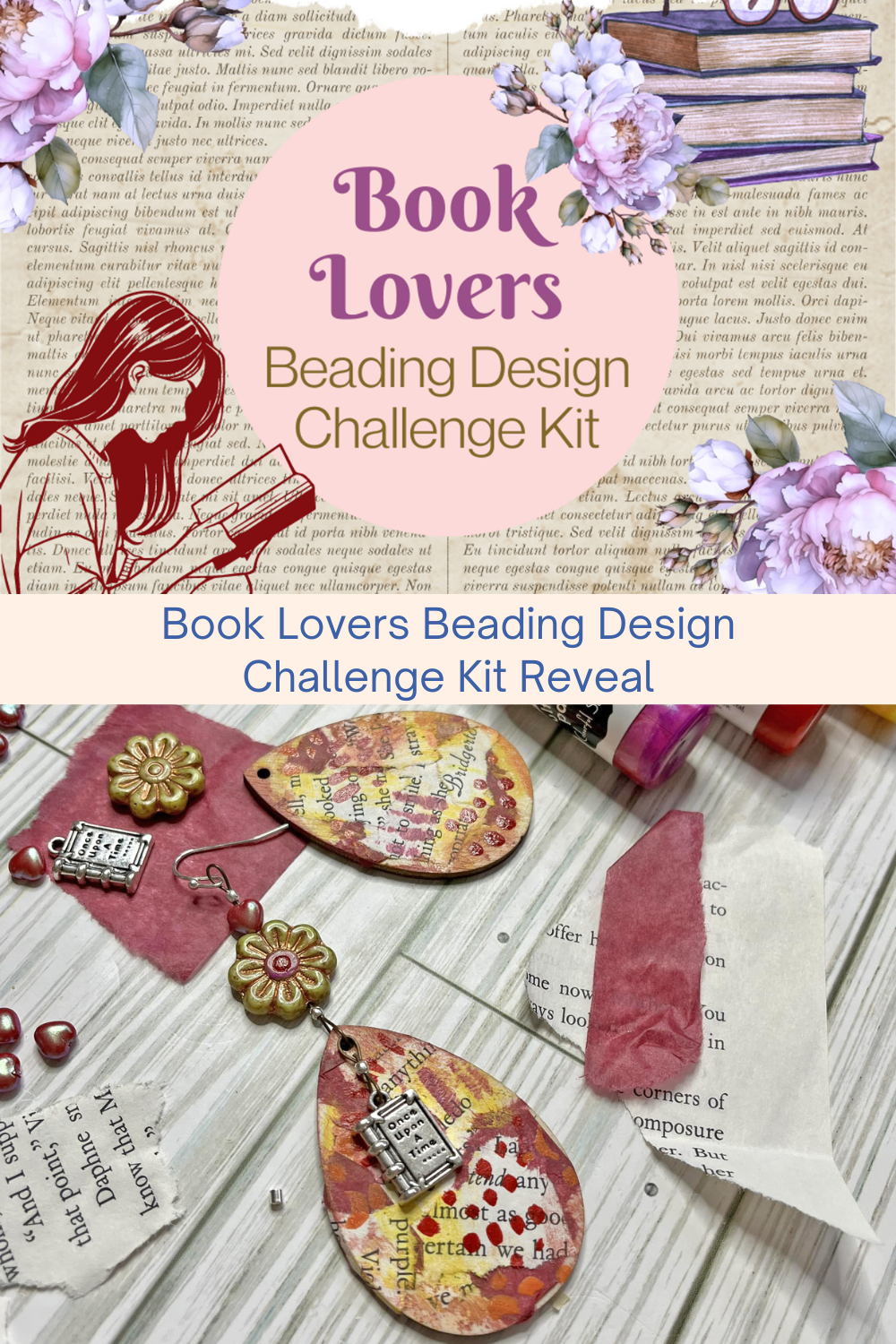 Book Lovers Beading Design Challenge Kit Reveal Collage