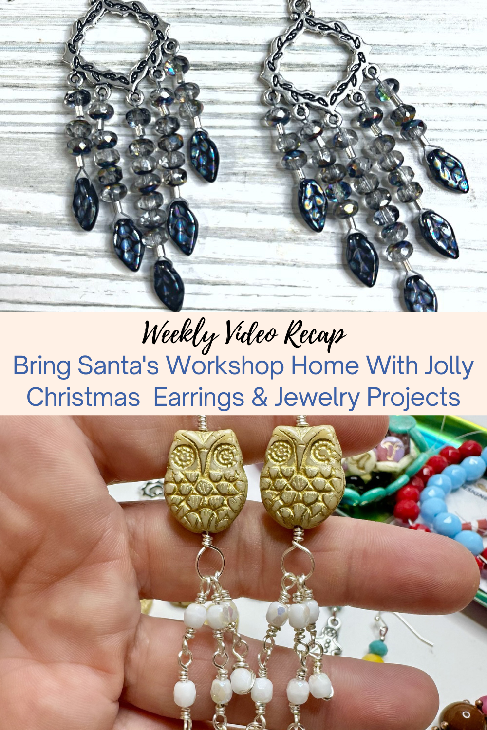 Bring Santa's Workshop Home With Jolly Christmas Earrings & Jewelry Projects Collage