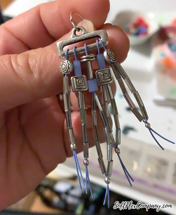 Bugle Bead Fringe Tassel Earrings by Kristen Fagan
