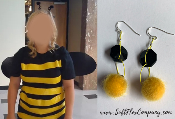 Bumble Bee Earrings by Kristen Fagan