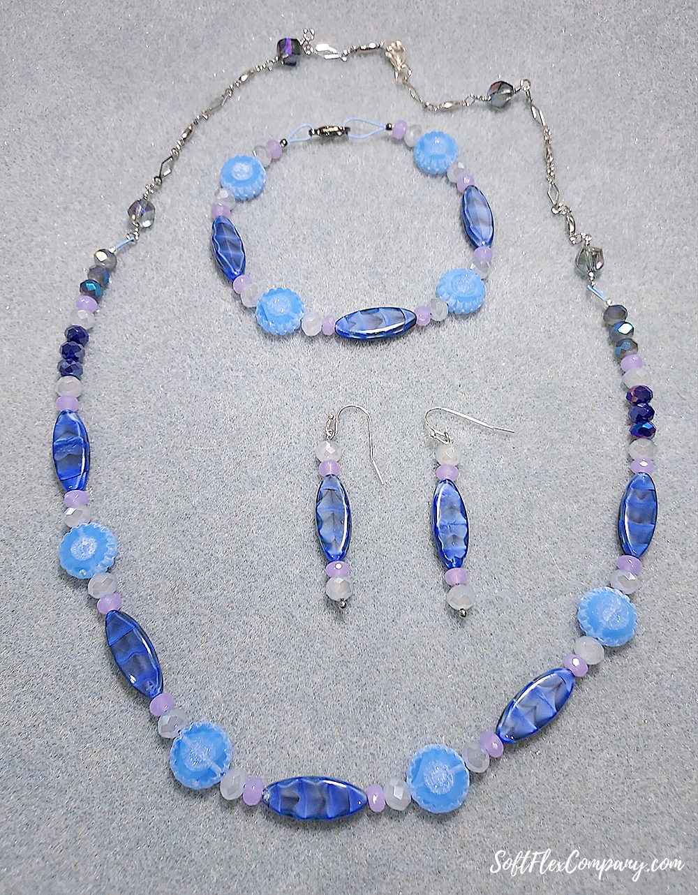 Rainy Day Blues Jewelry Design by Carey Marshall Leimbach