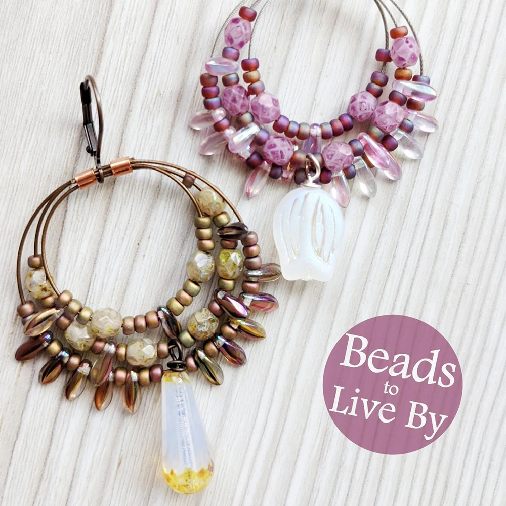 Beads To Live By Earrings by Cassandra Spicer