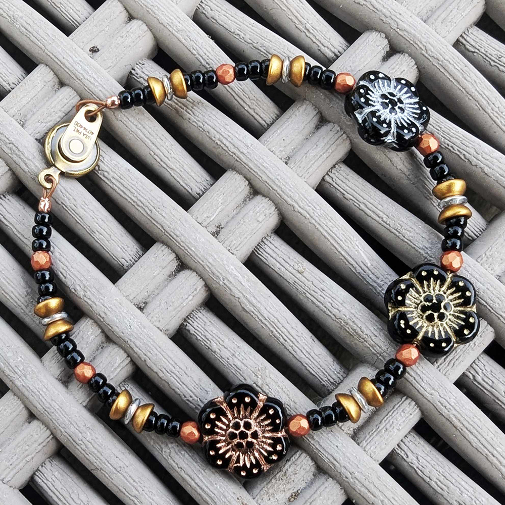 Boho Flowers Bracelet by Cassandra Spicer