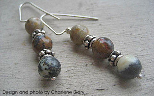 Beaded Earrings by Charlene Gary