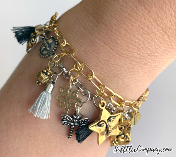 Simple DIY Charm Bracelet with Chain by Kristen Fagan