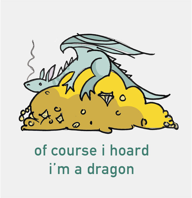 "I'm A Dragon" art by Christi Friesen