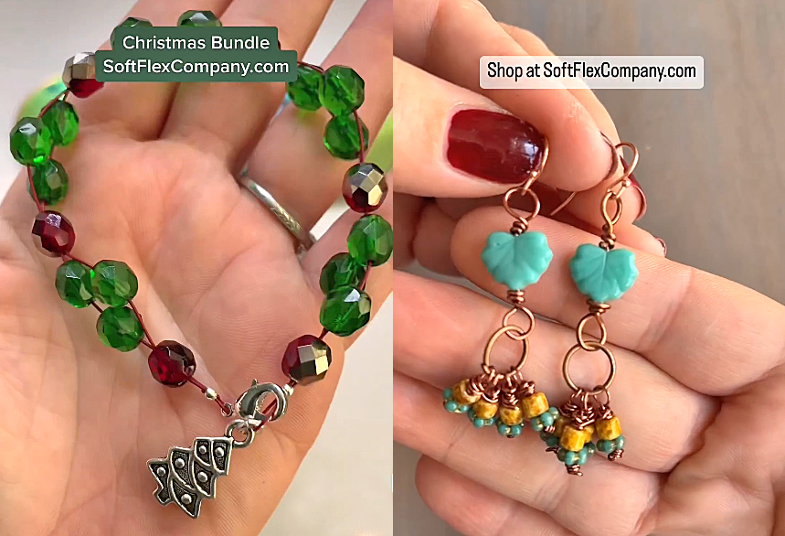 Christmas Bundle Bracelet by Sara Oehler and Autumn Vibes Earrings by Kristen Fagan