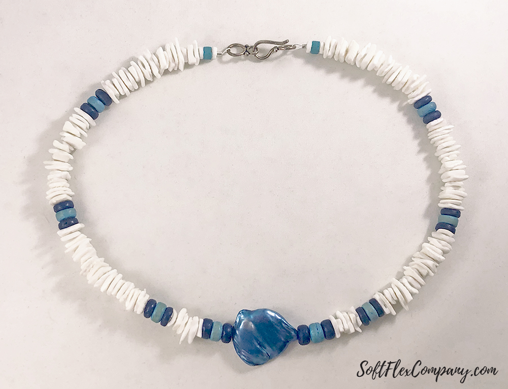 Men's Pearl, Puka Shell and Coconut Shell Necklace by Damien Shay