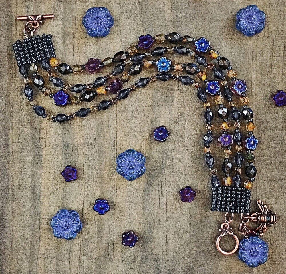 Montana Blue Bee Stash Buster Stacker Bracelet by Danielle Wickes Montana Blue Bee Stash Buster Stacker Bracelet by Danielle Wickes