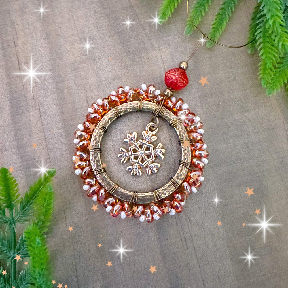 Seed Bead Ornament by Danielle Wickes