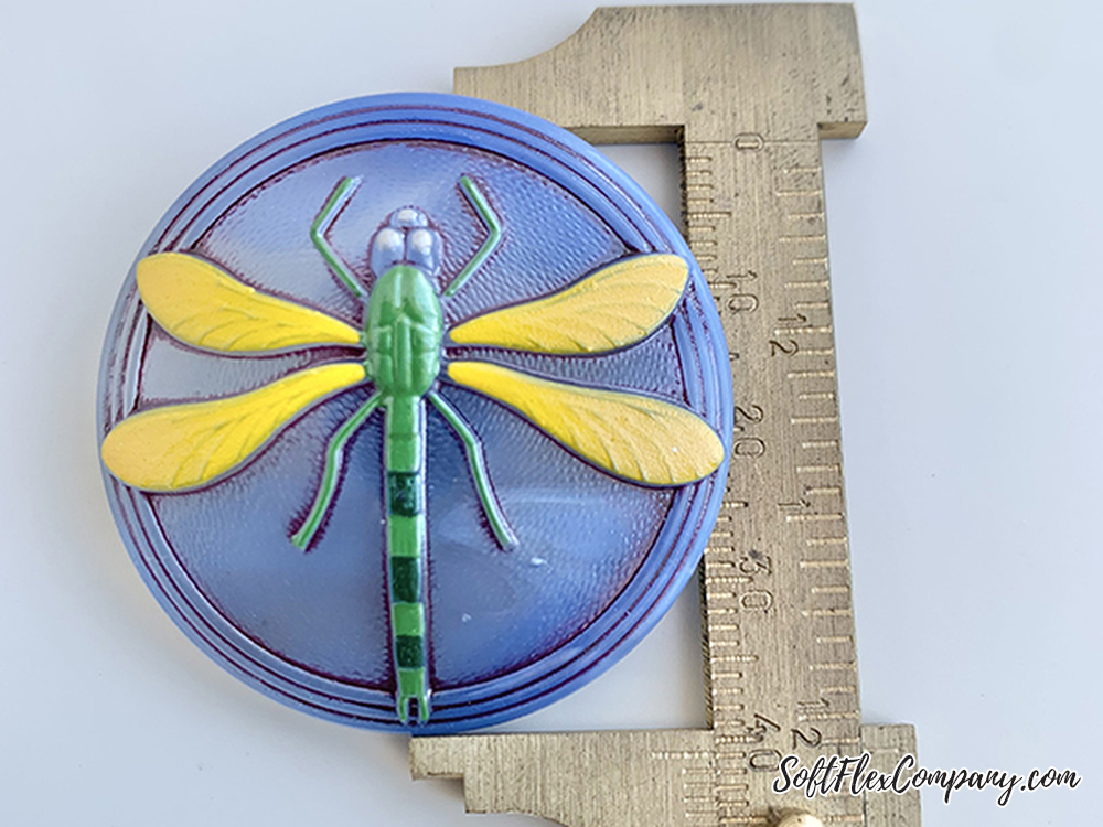 Czech Glass Dragonfly Button