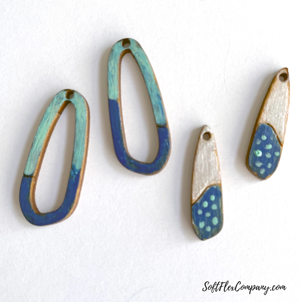 Painted Mistletoe Earrings by Kristen Fagan