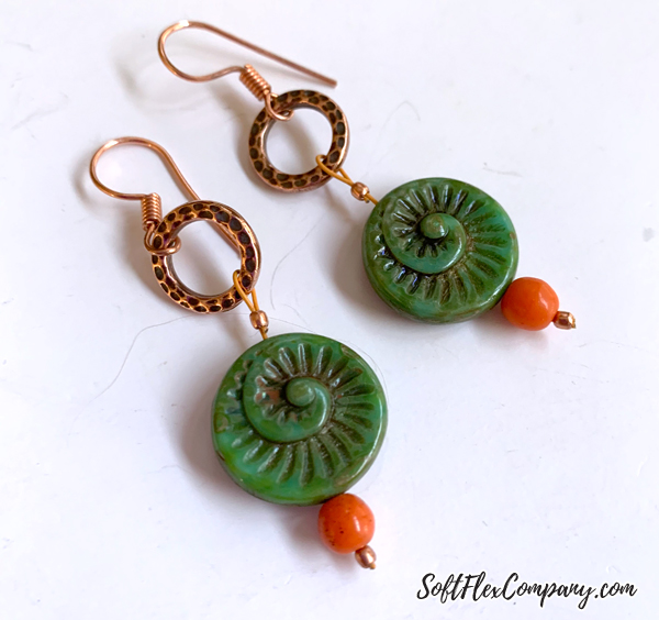 Retro Color Palette Beaded Earrings by Kristen Fagan