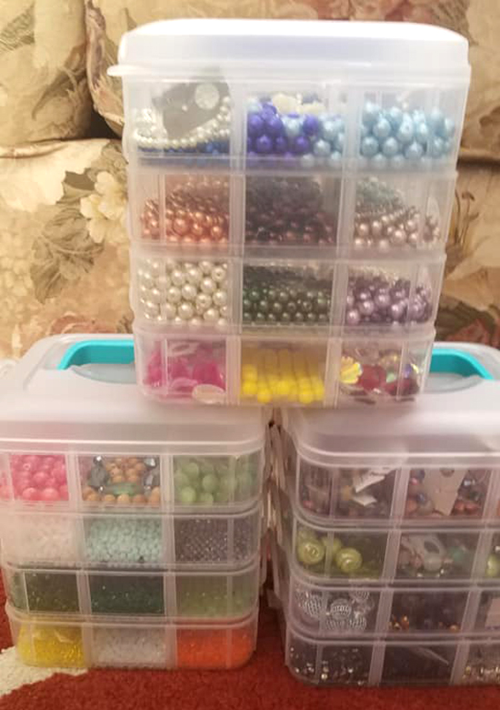 Perler bead storage organization drawers Big Pink Box sold on .com