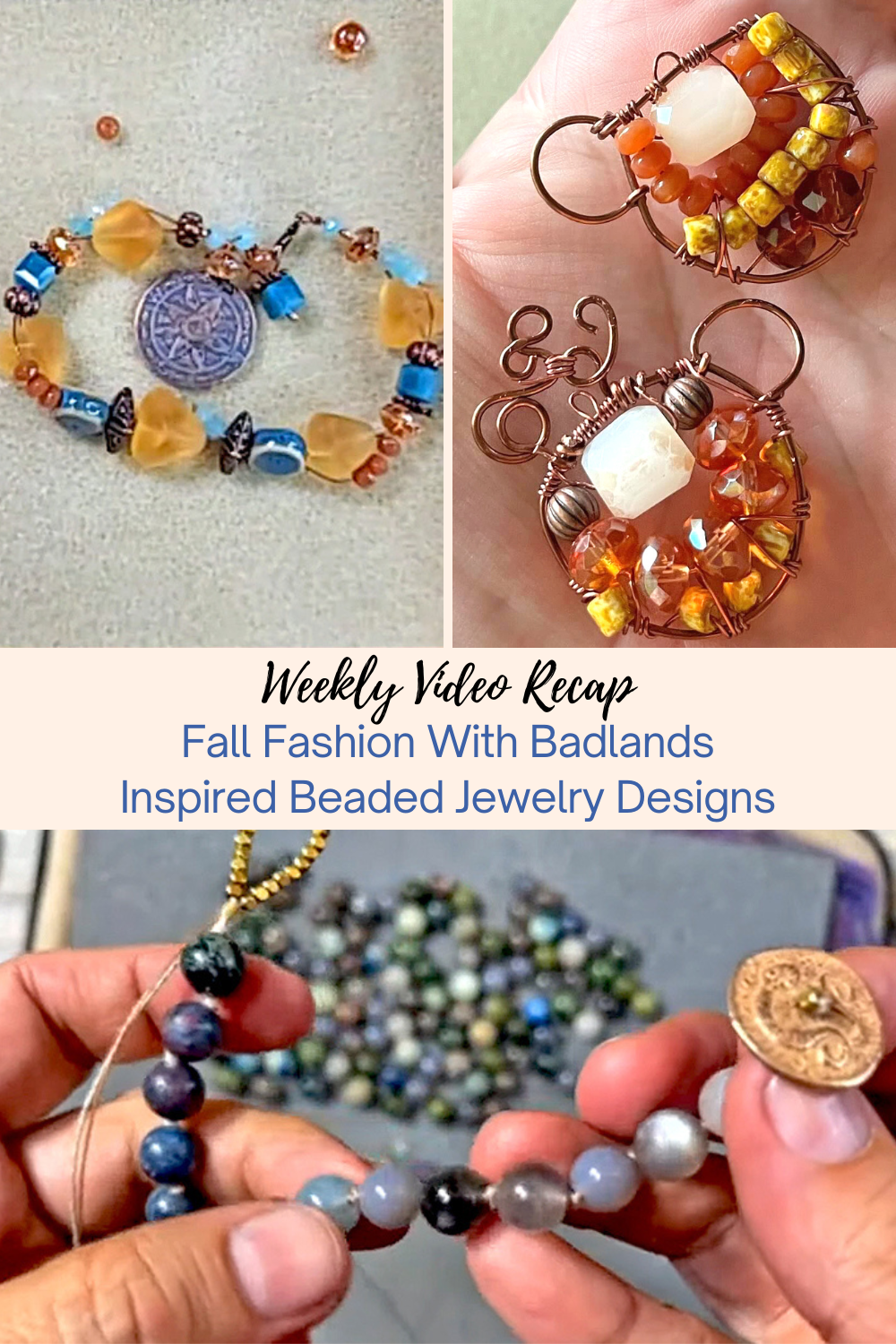 Fall Fashion With Badlands Inspired Beaded Jewelry Designs Collage