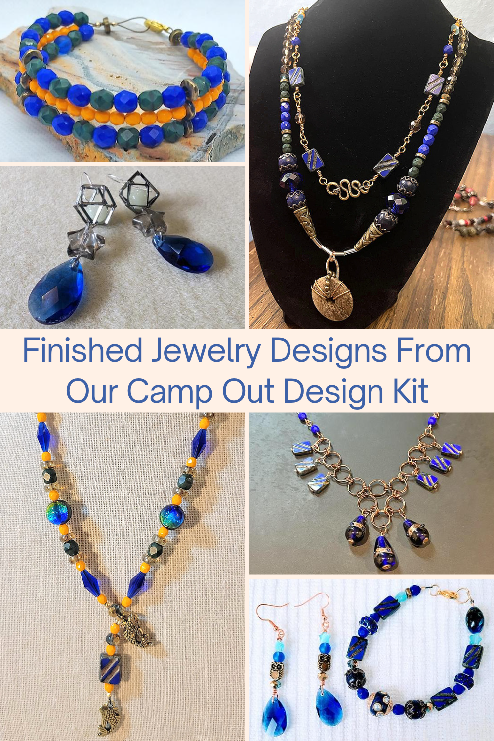 Finished Jewelry Designs From Our Camp Out Design Kit Collage