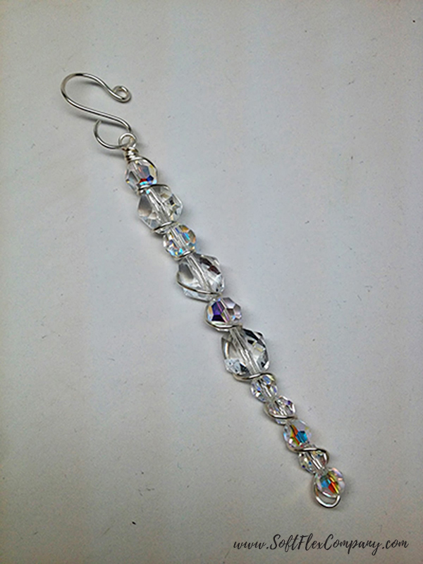 Crystal Beaded Icicle Ornament 5