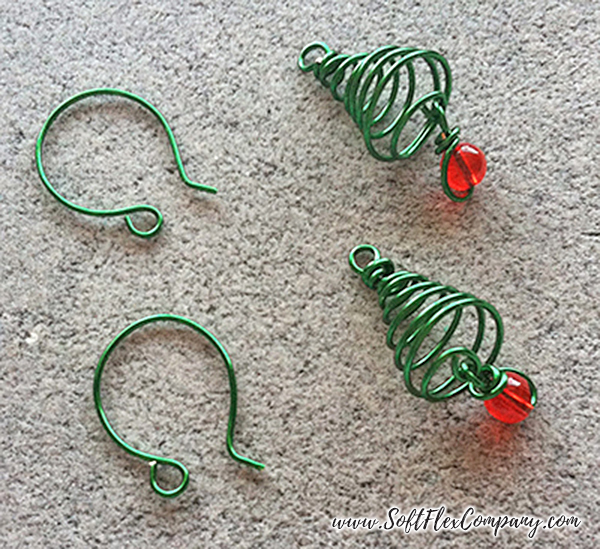 Christmas Tree Wire Earrings 7