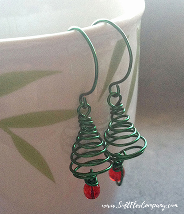 Christmas Tree Wire Earrings 8