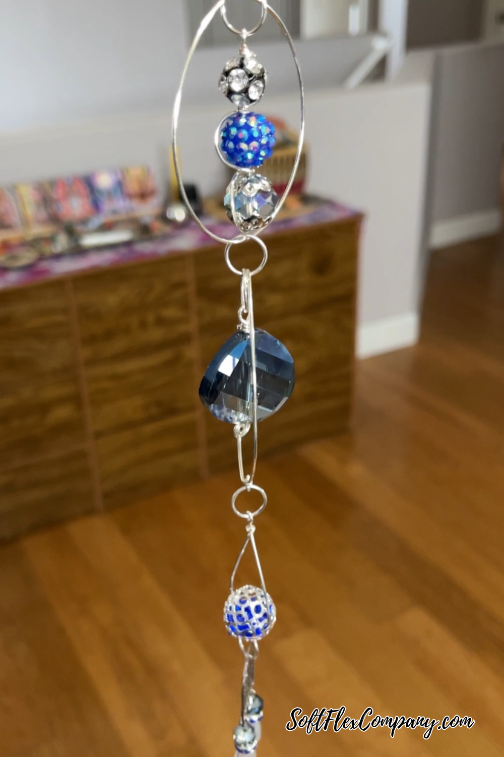 Rainy Day Crystal & Craft Wire Beaded Sun Catcher by Kristen Fagan
