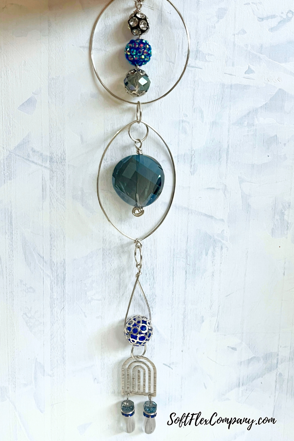 Rainy Day Crystal & Craft Wire Beaded Sun Catcher by Kristen Fagan