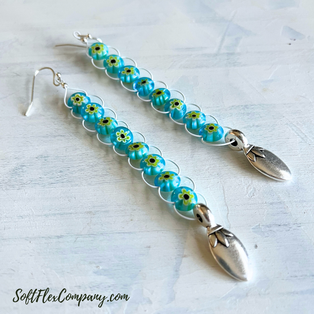 Long Woven Bead Earrings by Kristen Fagan Long Woven Bead Earrings by Kristen Fagan