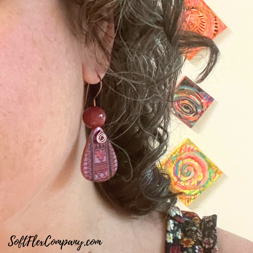 Soft Flex Craft Wire Beaded Ear Wires with Large Beads by Kristen Fagan