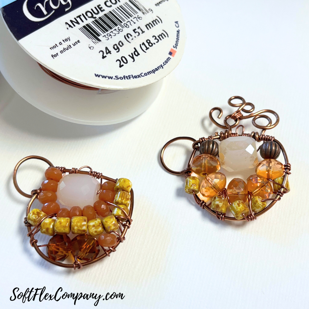 Pumpkin Spice Coffee Cup Pendants by Kristen Fagan