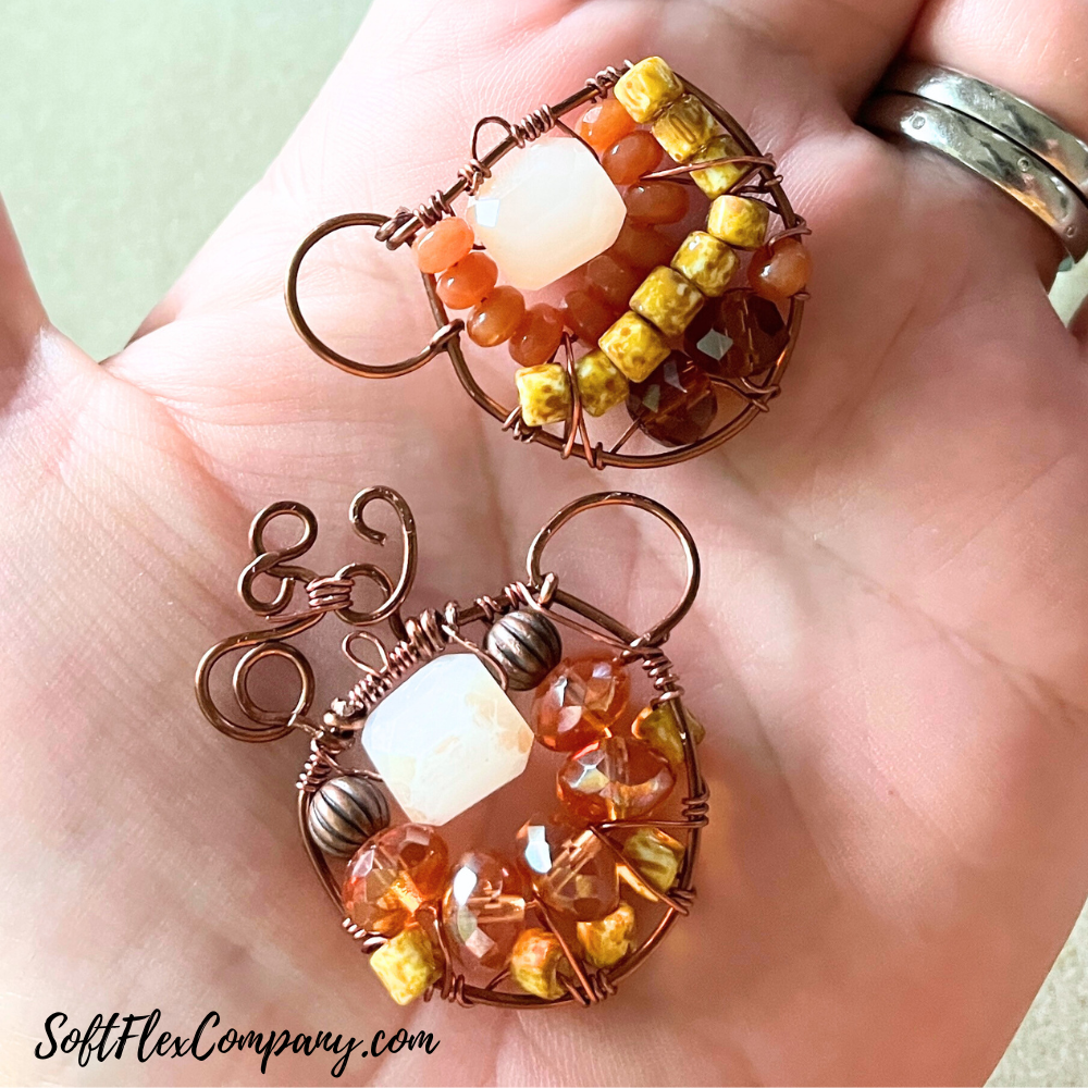 Pumpkin Spice Coffee Cup Pendants by Kristen Fagan