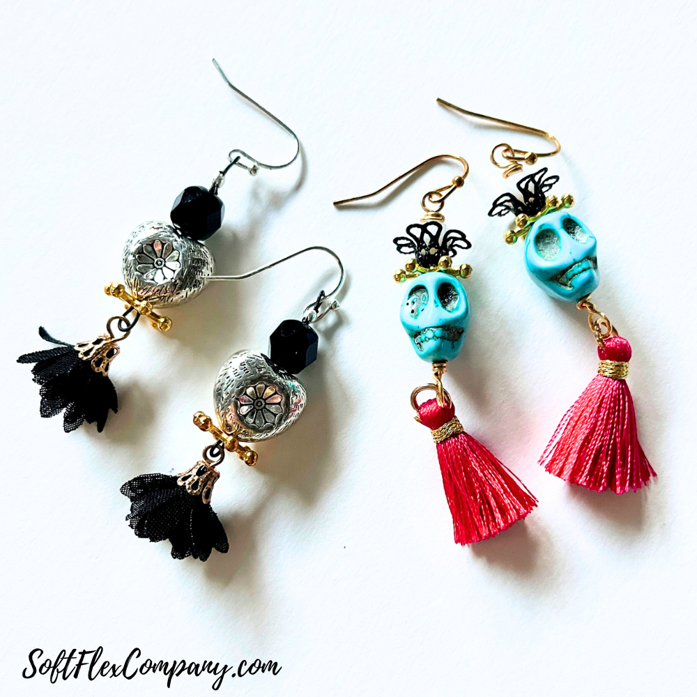 Day Of The Dead Earrings by Kristen Fagan