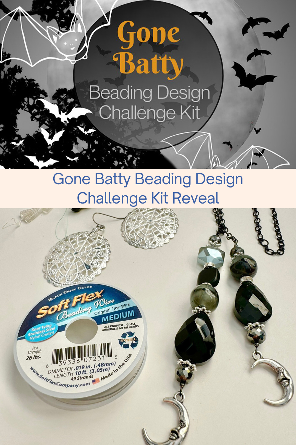 Gone Batty Beading Design Challenge Kit Reveal Collage