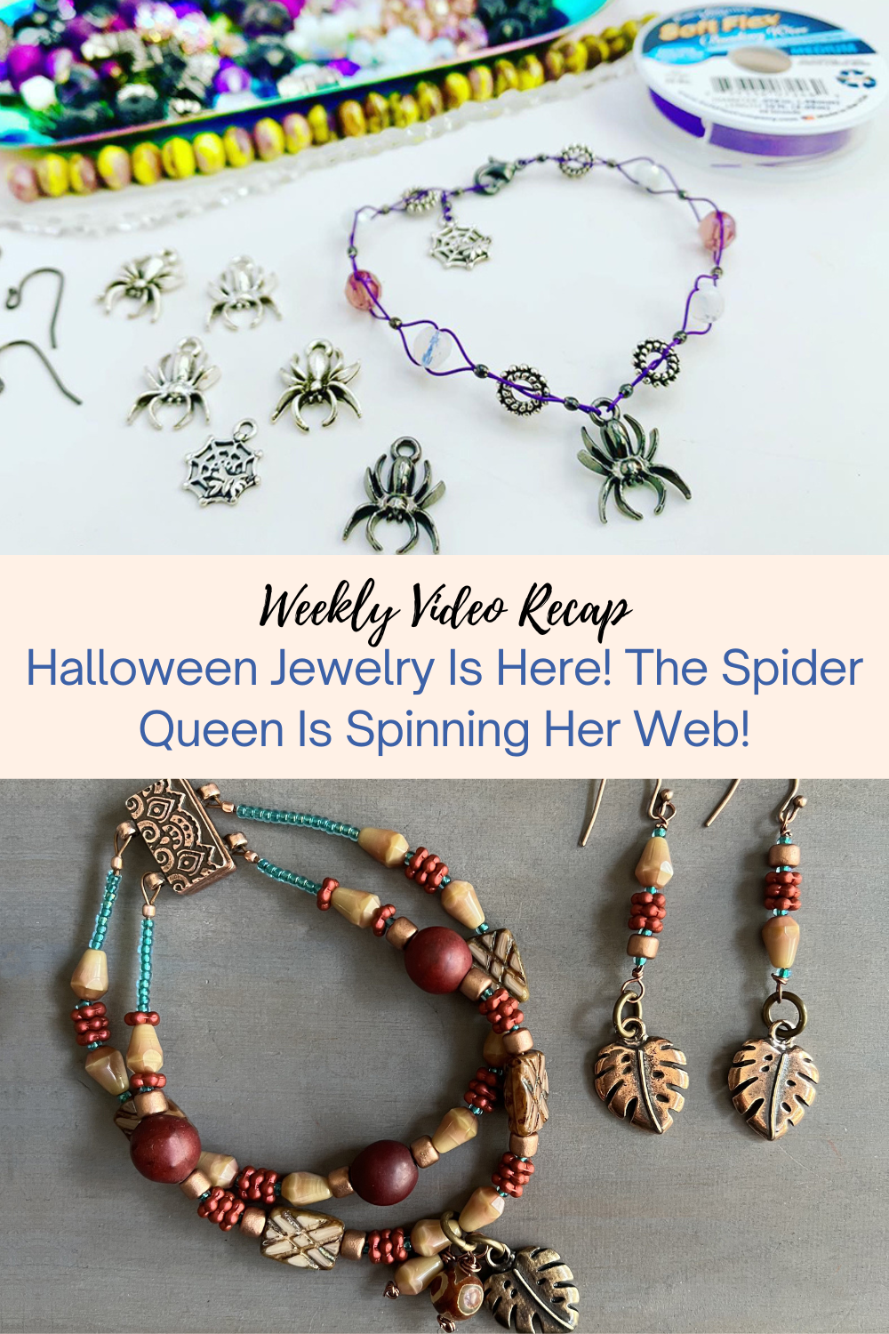 Halloween Jewelry Is Here! The Spider Queen Is Spinning Her Web! Collage