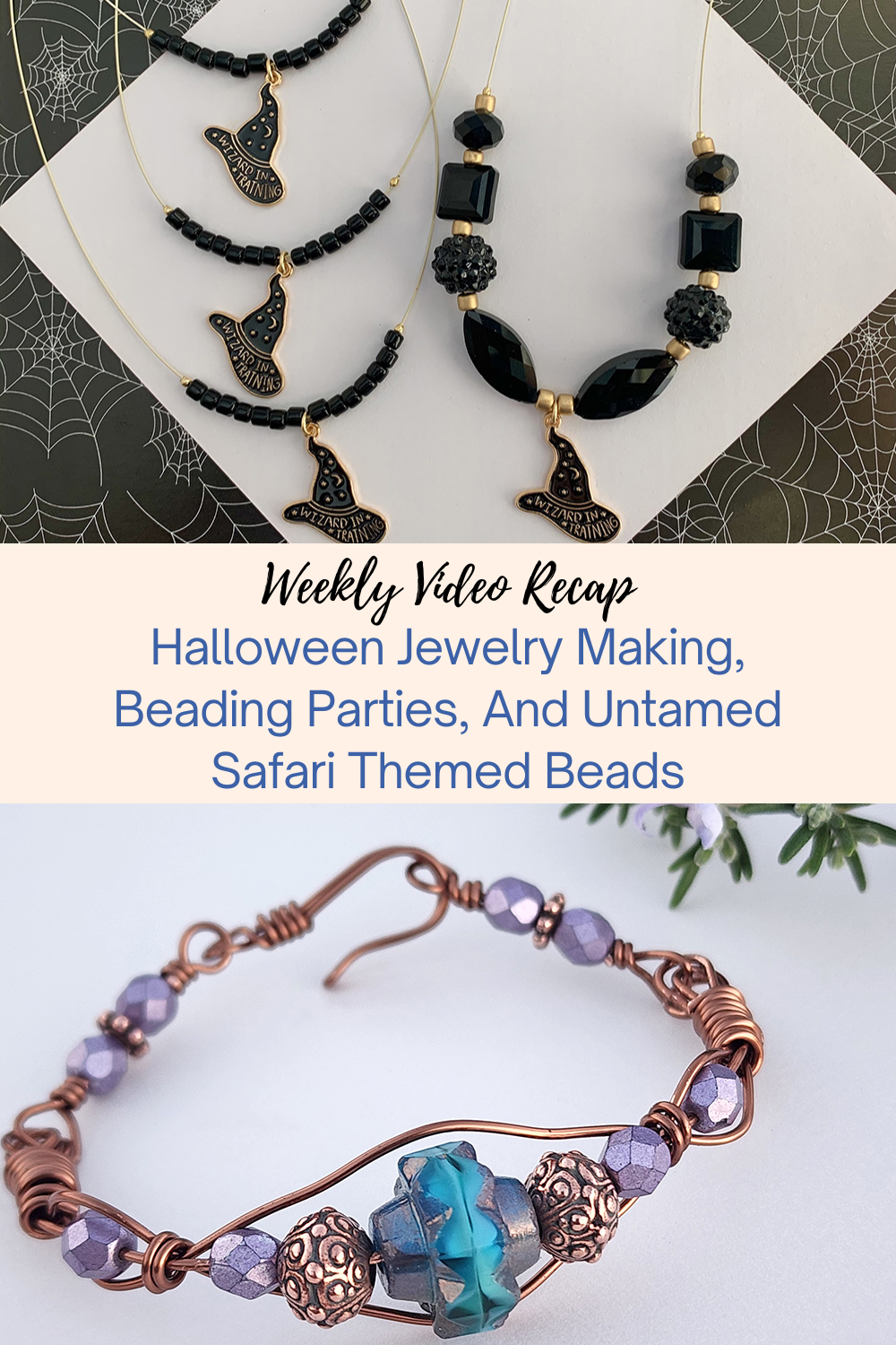Halloween Jewelry Making, Beading Parties, And Untamed Safari Themed Beads Collage