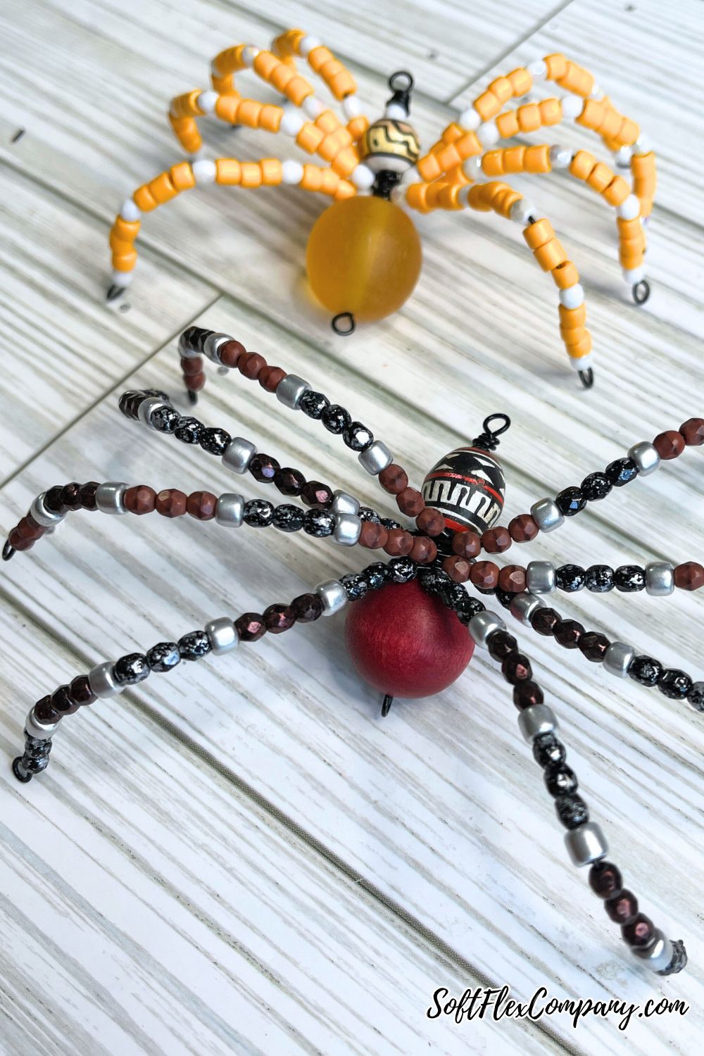Beaded Craft Wire Spiders by Kristen Fagan