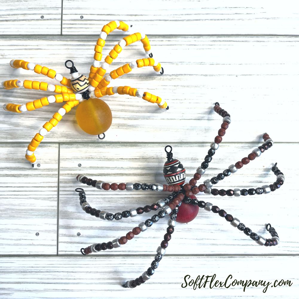Beaded Craft Wire Spiders by Kristen Fagan