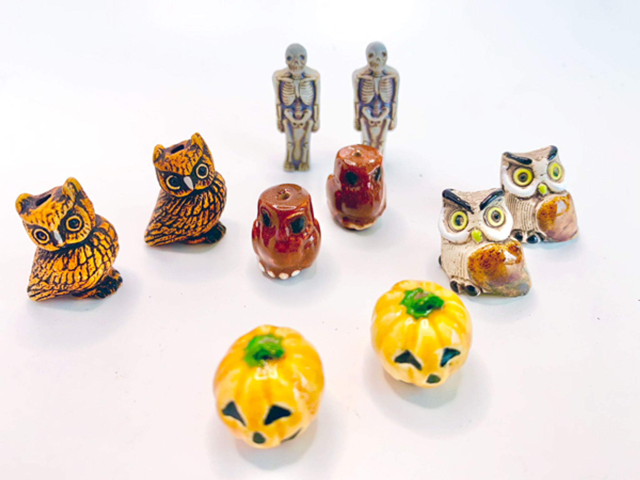 Halloween Holiday Ceramic Beads For Playful Jewelry Making