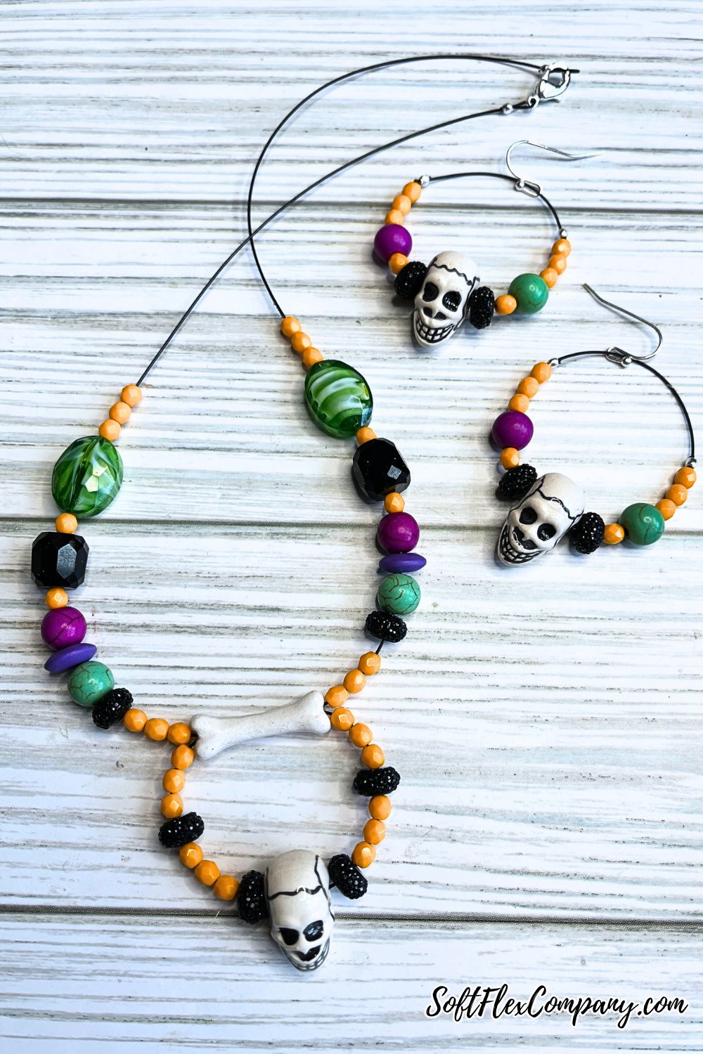 Halloween Hustle Necklace & Earrings by Kristen Fagan