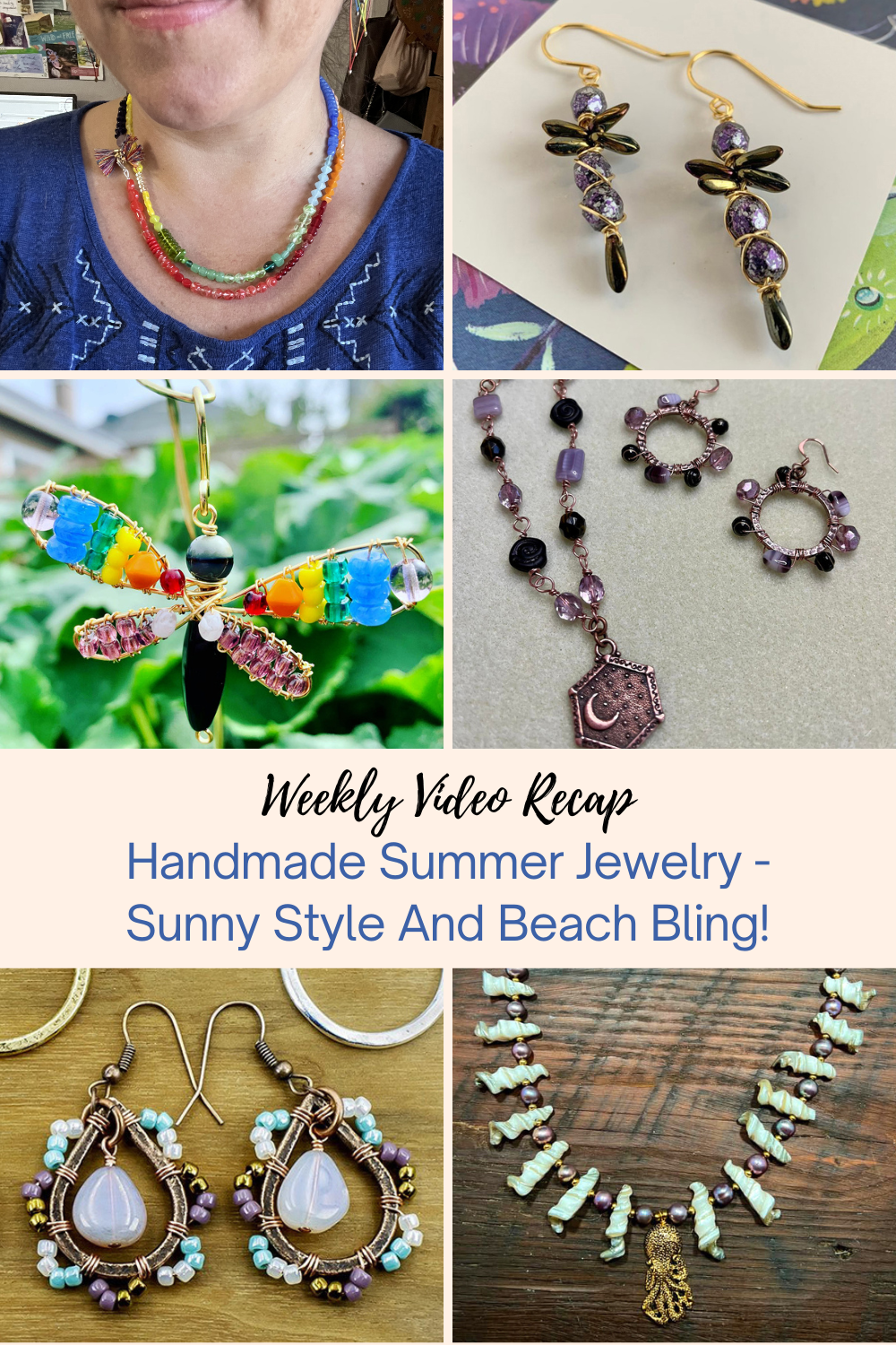 Handmade Summer Jewelry - Sunny Style And Beach Bling! Collage